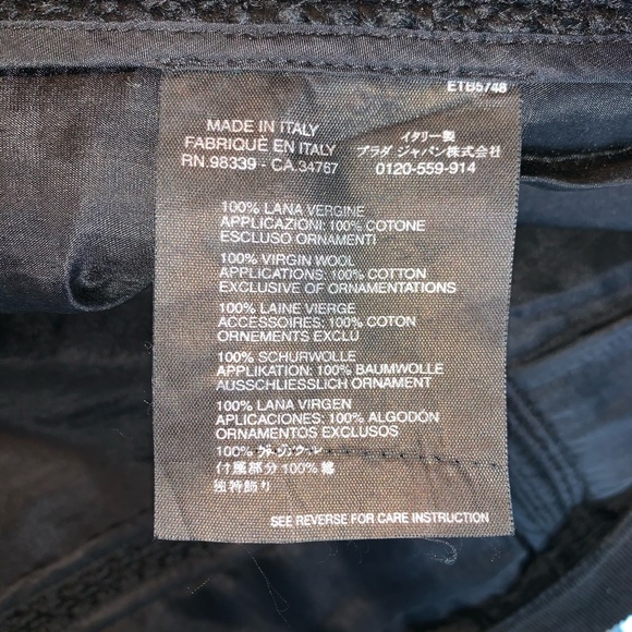 PRADA Virgin Wool Sheath Dress | Black Size 2 - Picture 13 of 16